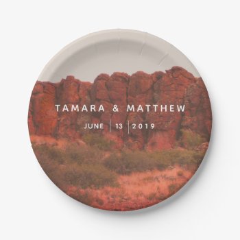 Desert Rocks Paper Plate by BUFF_Designs at Zazzle