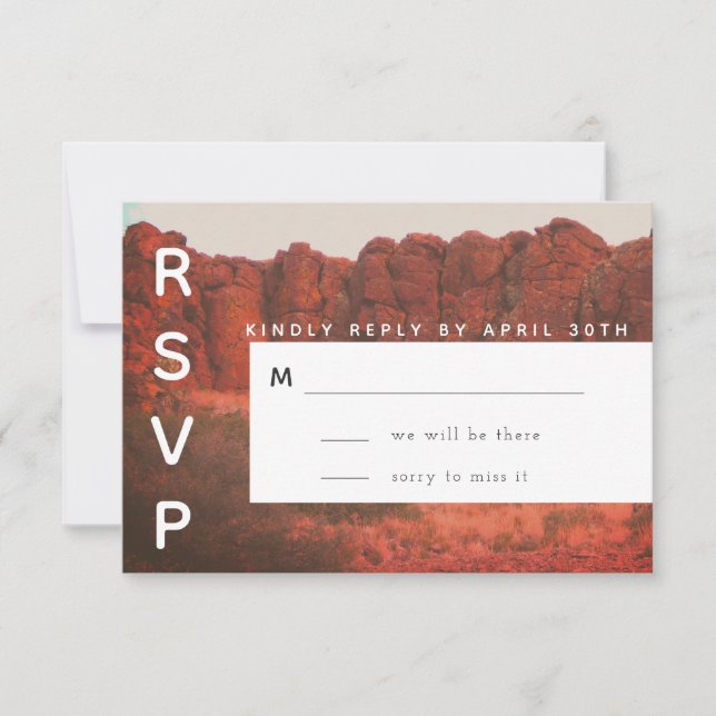 Desert Rocks RSVP Card (Front)