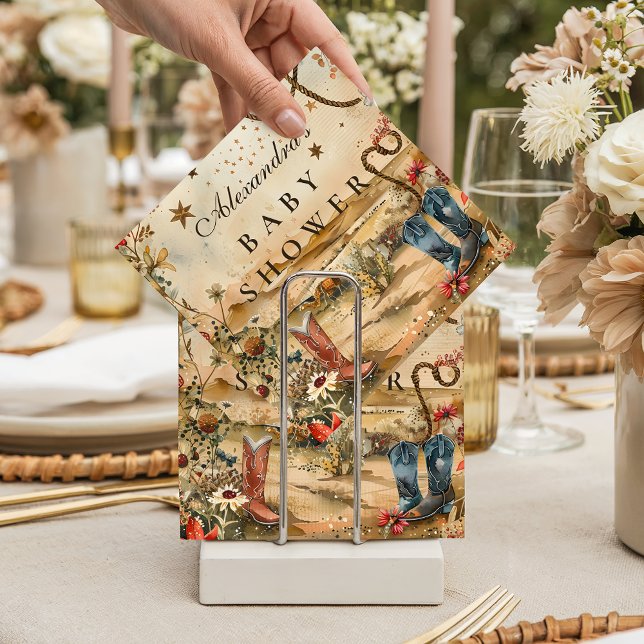Desert Rodeo Western Baby Shower Napkins (Creator Uploaded)