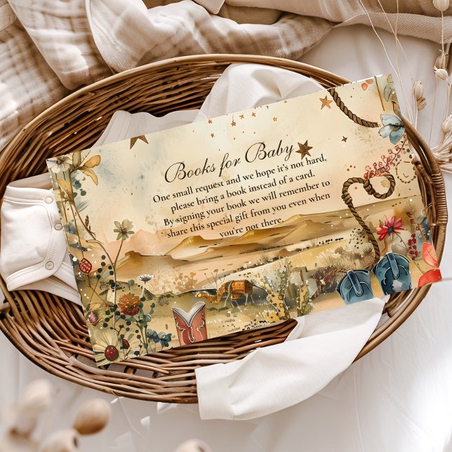 Desert Rodeo Western Books for Baby  Enclosure Card (Creator Uploaded)