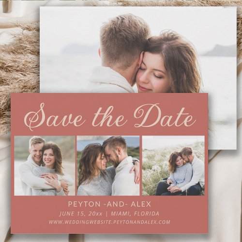 Desert Rose 4_Photo 2_Sided Wedding Save Date  Save The Date
