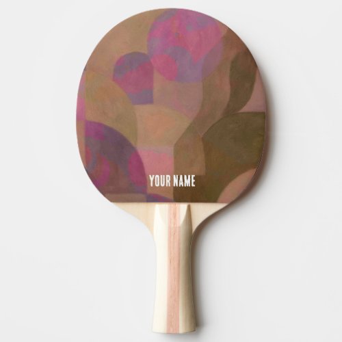 Desert Rose Arches – Warm Abstract Geometry Ping Pong Paddle