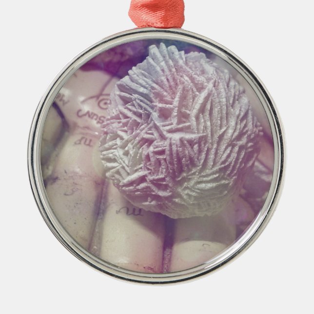 Desert Rose Metal Ornament (Front)