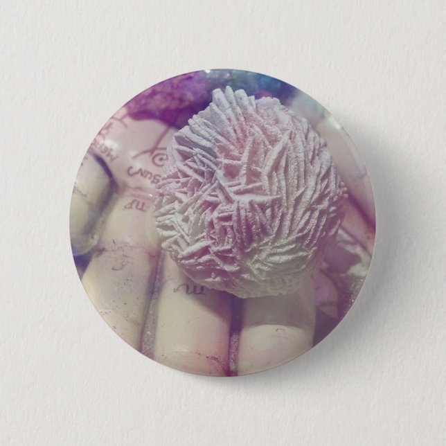 Desert Rose Pinback Button (Front)