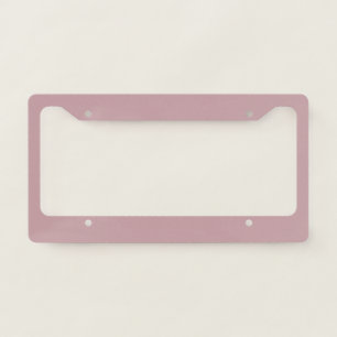 Desert Rose Pink Solid Color License Plate Frame