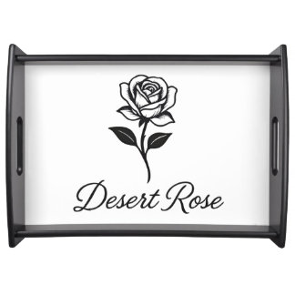 Desert Rose Serving Tray