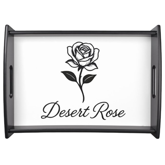 Desert Rose Serving Tray (Front)