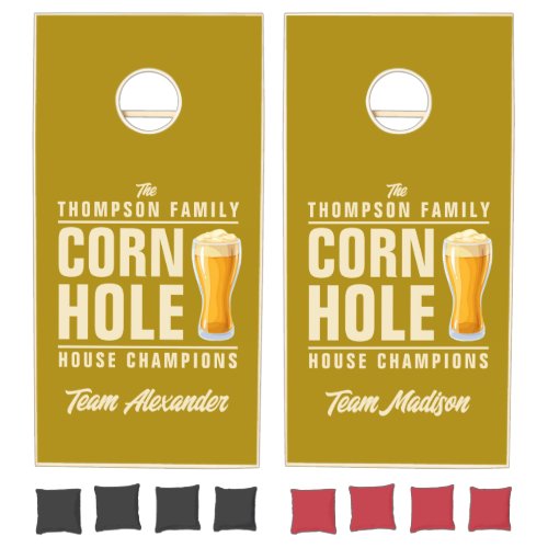 Desert Sage Brew Battle Champions Team Names Cornhole Set