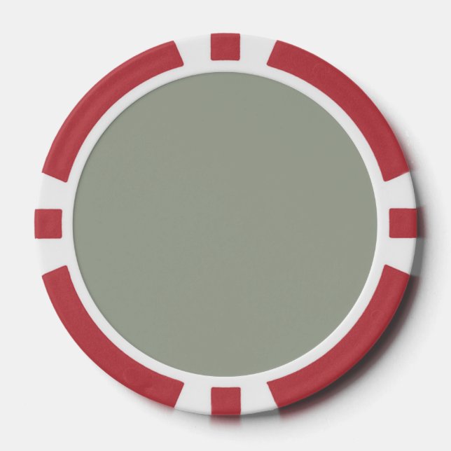 Desert Sage Fall Pantone Color 2015 Poker Chips (Front)