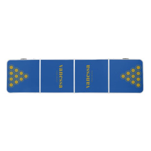 Desert Sage Reverse Minimal Modern Classic Name Beer Pong Table
