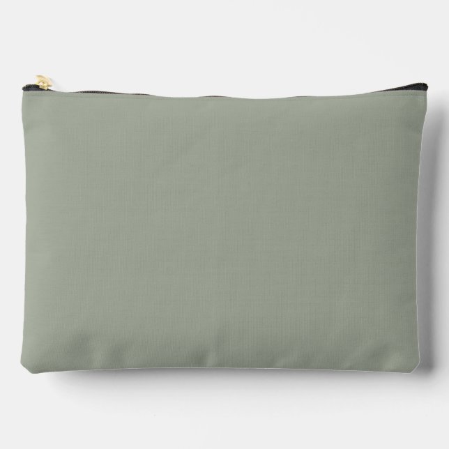 Desert Sage Solid Color Accessory Pouch (Front)