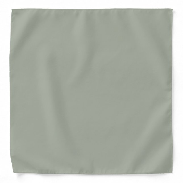 Desert Sage Solid Color Bandana (Front)