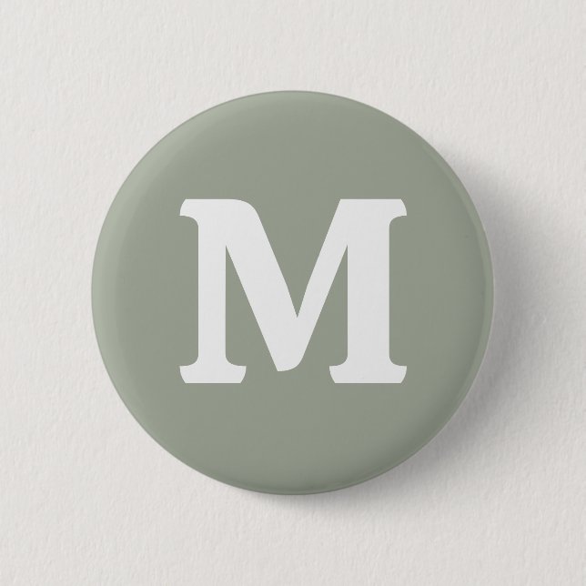 Desert Sage Solid Color Button (Front)