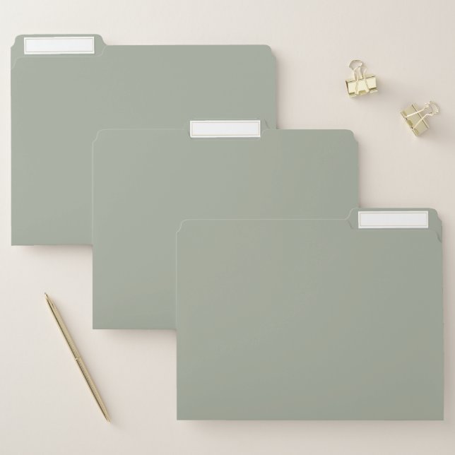 Desert Sage Solid Color File Folder (Set)