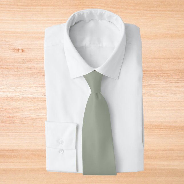 Desert Sage Solid Color Neck Tie (Creator Uploaded)