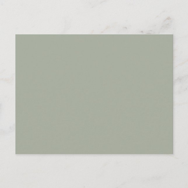 Desert Sage Solid Color Postcard (Front)
