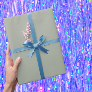 Desert Sage Solid Color Wrapping Paper