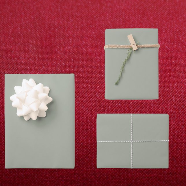 Desert Sage Solid Color Wrapping Paper Sheets (Creator Uploaded)