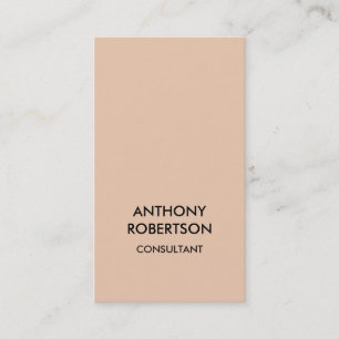 Desert Sand Beige Color Attractive Business Card