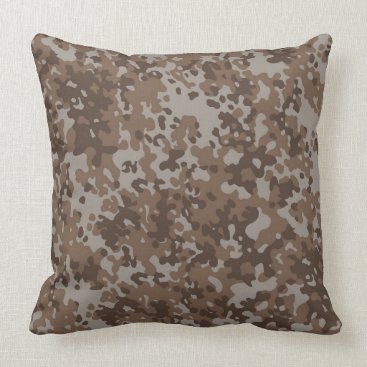 Desert Sand Camo Pattern Throw Pillow Desert Sand Camo Pattern Throw Pillow