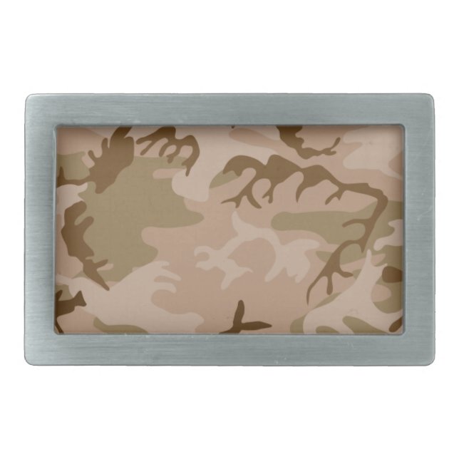 Desert Sand Camouflage Belt Buckle (Front)