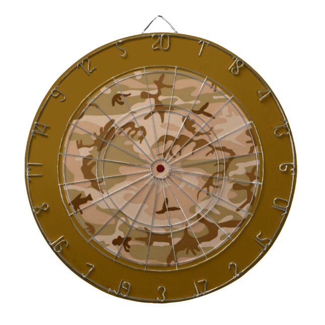 Desert Sand Camouflage Dart Board (Front)