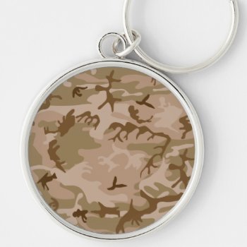 Desert Sand Camouflage Keychain by ForEverProud at Zazzle