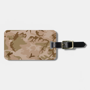 Desert Sand Camouflage Personalized Luggage Tag