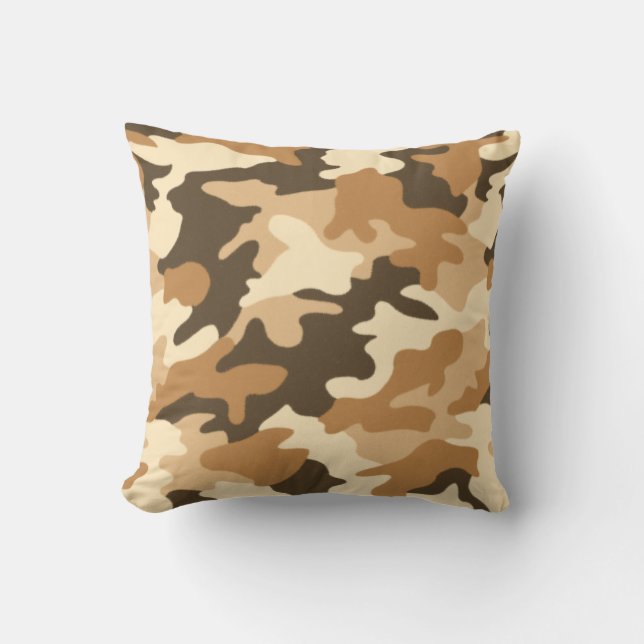 Desert Sand Camouflage Pillow (Front)