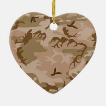 Desert Sand Camouflage T-shirt Ornament by ForEverProud at Zazzle