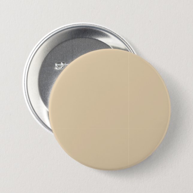 Desert Sand E6D1B0 Color - Option to Add Name Button (Front & Back)