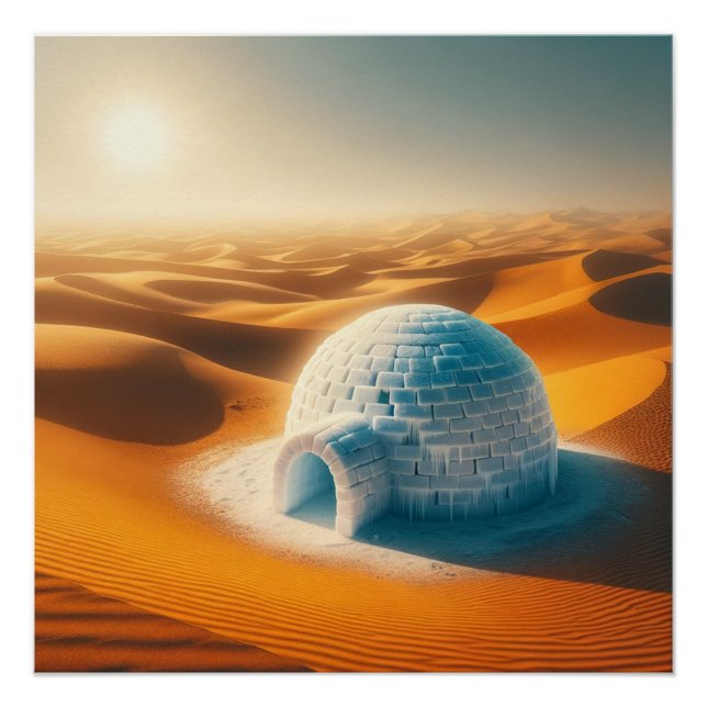 Desert Sand Igloo  Poster (Front)
