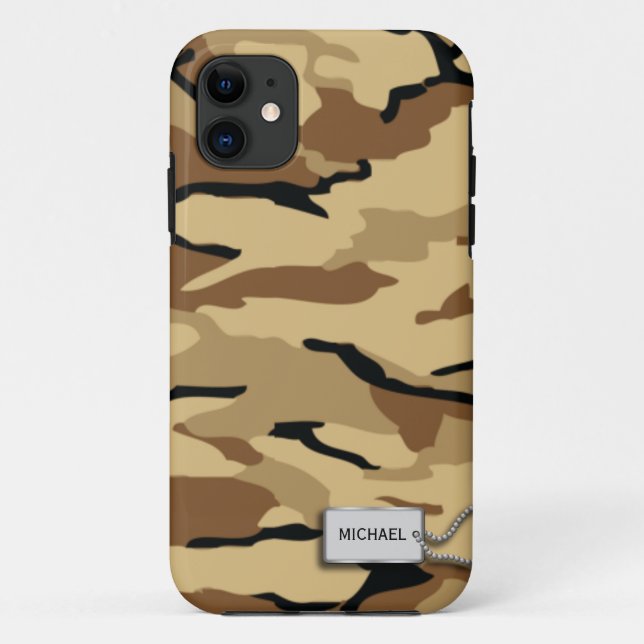 Desert Sand Military Camouflage Case-Mate iPhone Case (Back)