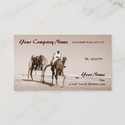 Desert Scene Business Card
