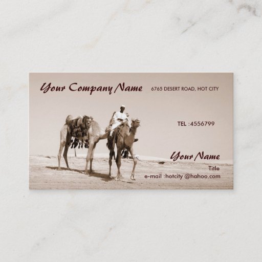 Customizable Desert Scene Business Card