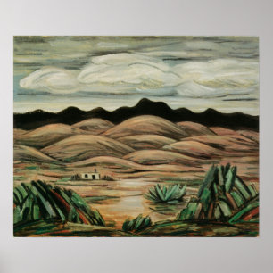 Desert Scene by Marsden Hartley, Vintage Fine Art Poster