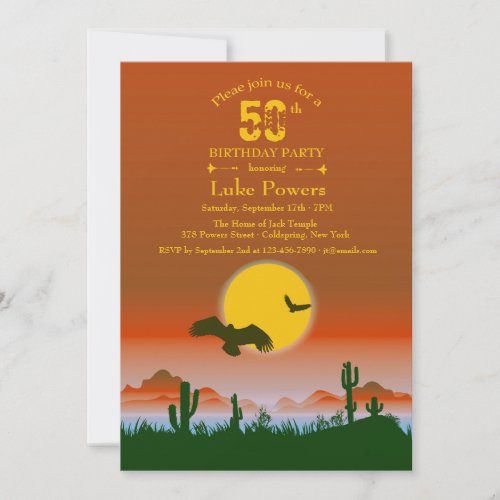 Desert Scene Invitation