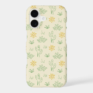 Desert Scene Saguaro Prickly Pear Cactus iPhone 17 Case