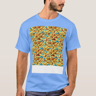 Desert Seamless Pattern Sand Dune Sahara Quicksand T-Shirt