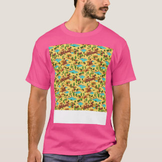 Desert Seamless Pattern Sand Dune Sahara Quicksand T-Shirt