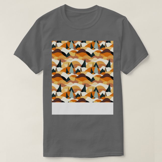 Desert Seamless Pattern Sand Dune Sahara Quicksand T-Shirt (Design Front)