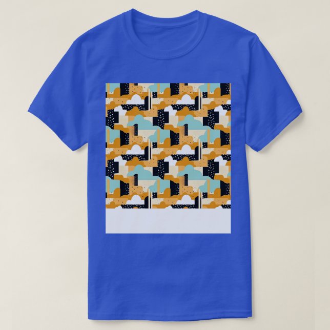 Desert Seamless Pattern Sand Dune Sahara Quicksand T-Shirt (Design Front)