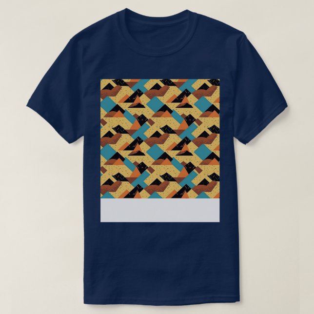 Desert Seamless Pattern Sand Dune Sahara Quicksand T-Shirt (Design Front)