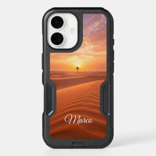 Desert Serenity – Golden Dunes at Sunset Fine Art iPhone 16 Case