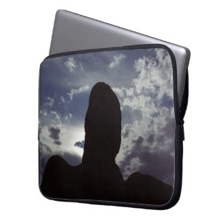 Desert Silhouette: Arches National Park Laptop Sleeve