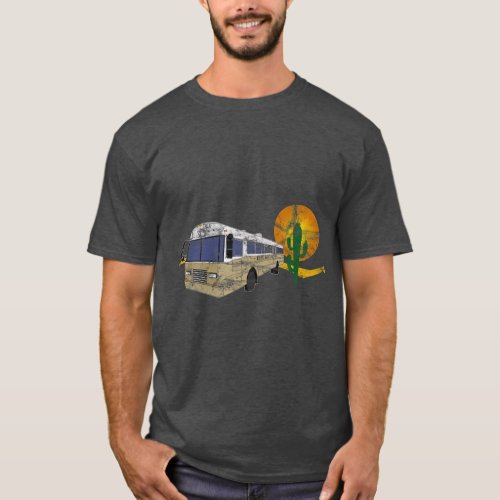 Desert Skoolie  School Bus Conversion RV Desert T_Shirt