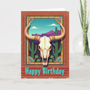 Desert Skull Birthday Card