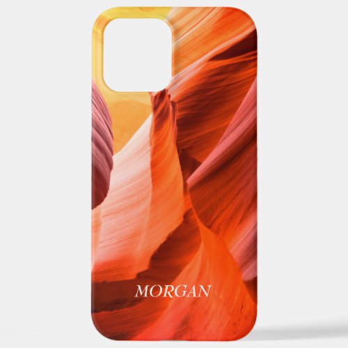 Desert Slot Canyon or Your Photo White Name Vs 2 iPhone 12 Pro Max Case