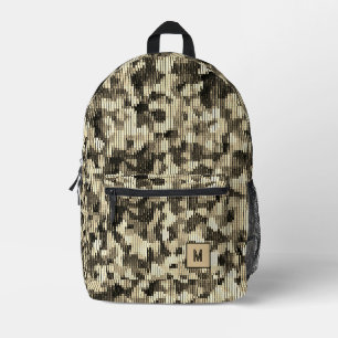 Desert snake digital camo futuristic  printed backpack