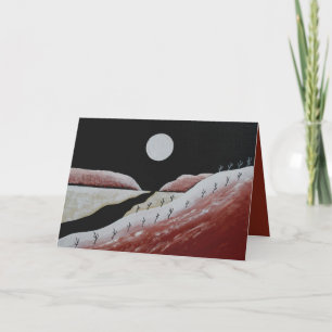 Desert Southwest Cactus Christmas Holiday Card